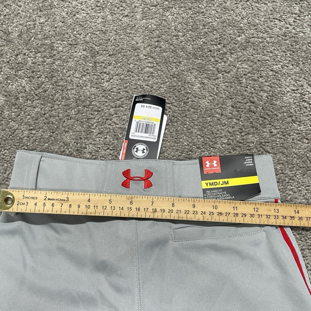 Under Armour Clean Up Youth Med Piped Baseball Pants Open Bottom Pants 1294739 - Picture 7 of 8